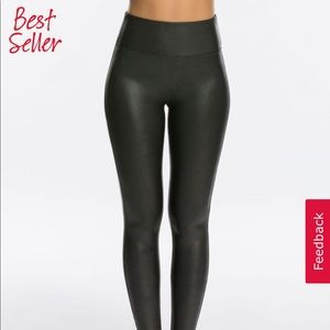 SPANX Faux Leather Leggings XS